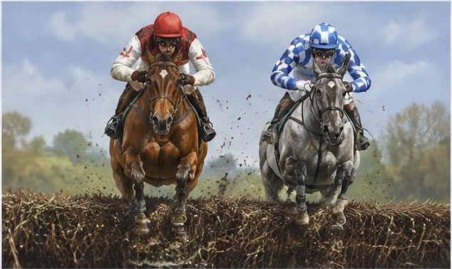 Illustrative racing scene for Maghull Novices' Chase — over fences