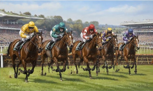 Illustrative racing scene for Liverpool Hurdle — over hurdles