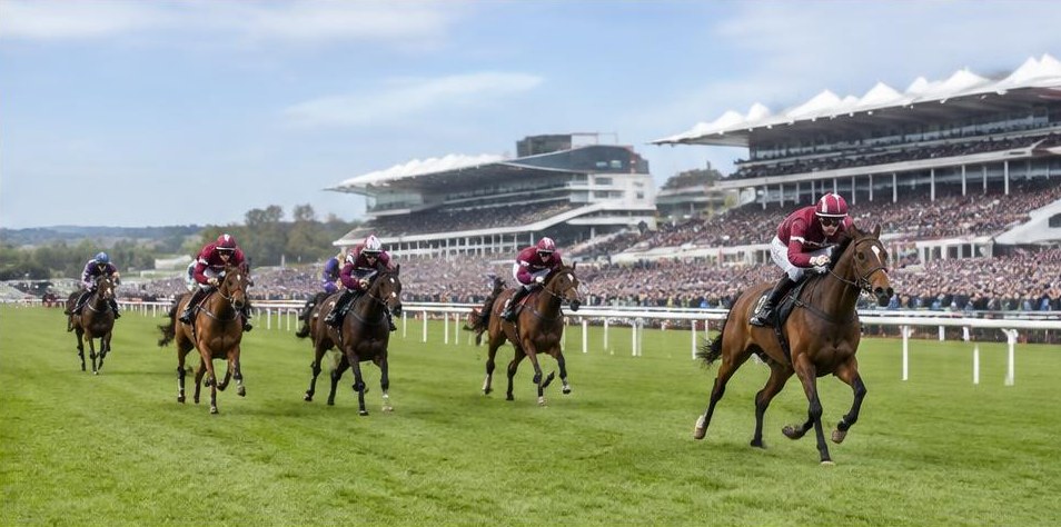 Illustrative racing scene for Champion Hurdle — over hurdles
