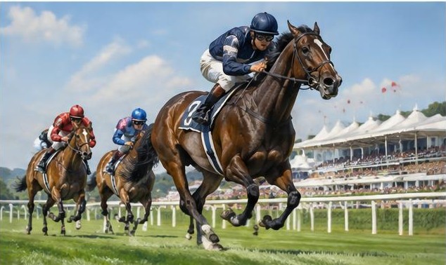 Illustrative racing scene for Thoroughbred Stakes — on the flat