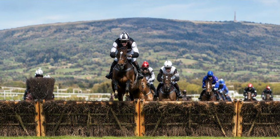 Illustrative racing scene for National Hunt Chase — over fences
