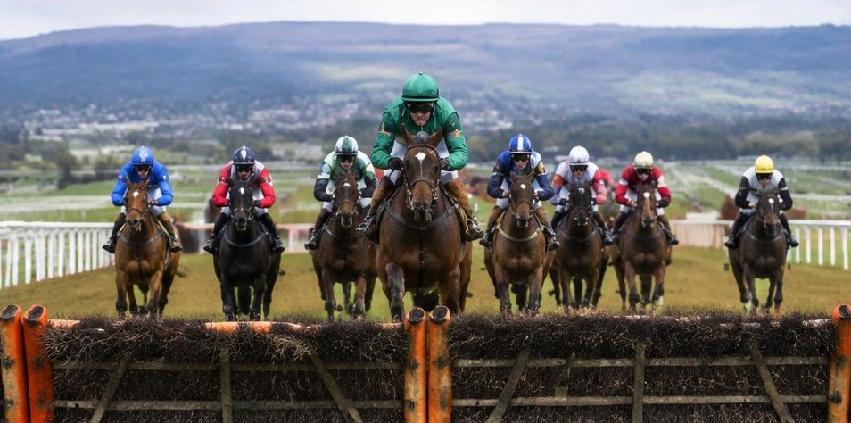 Illustrative racing scene for Ultima Handicap Chase — over fences