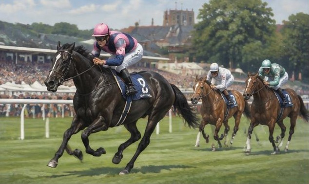 Illustrative racing scene for Yorkshire Oaks — on the flat